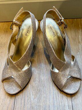 MICHAEL Michael Kors Becky Dress Sandals Gold 7